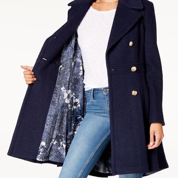 guess double breasted coat